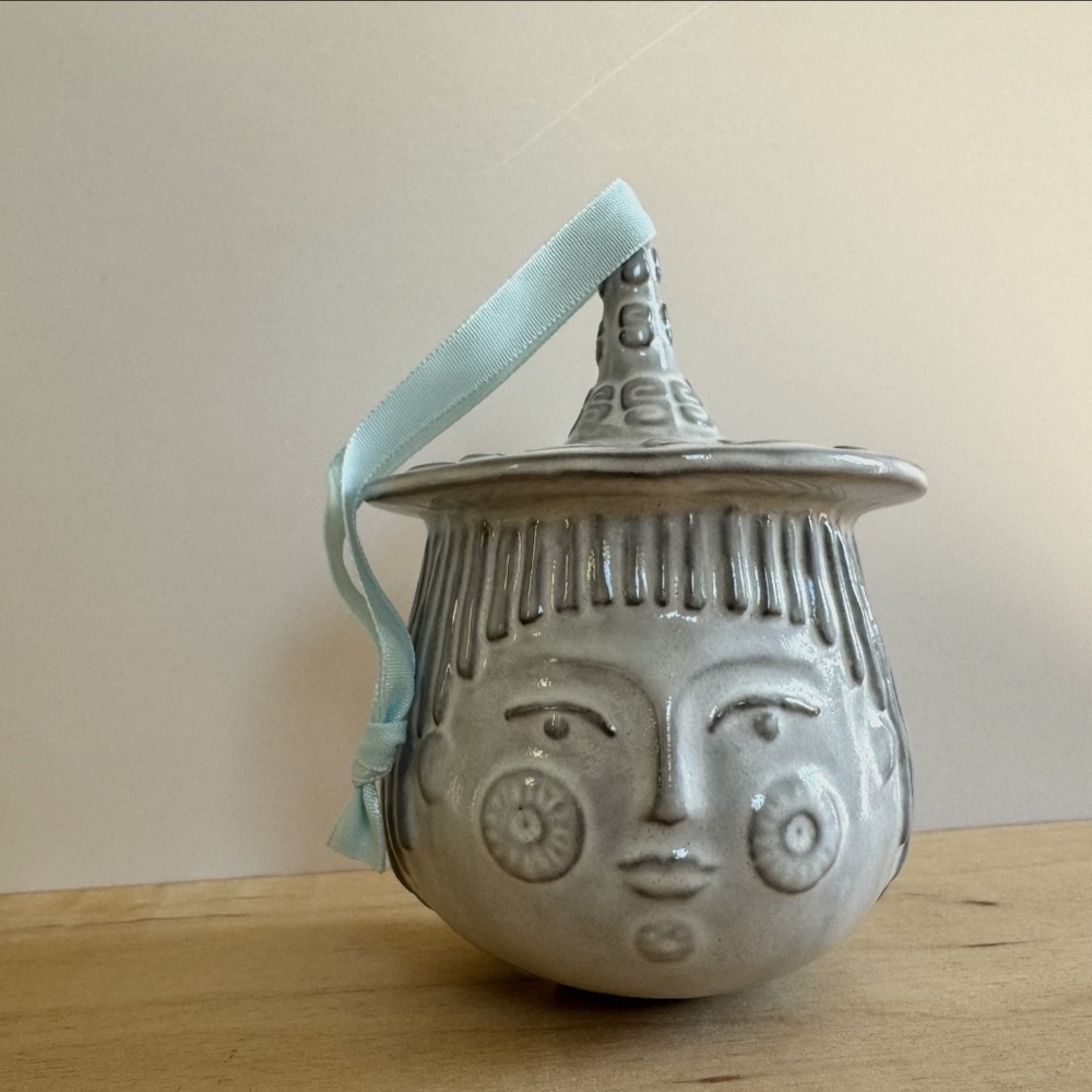 Jonathan Adler double sided face - lady's head ornament